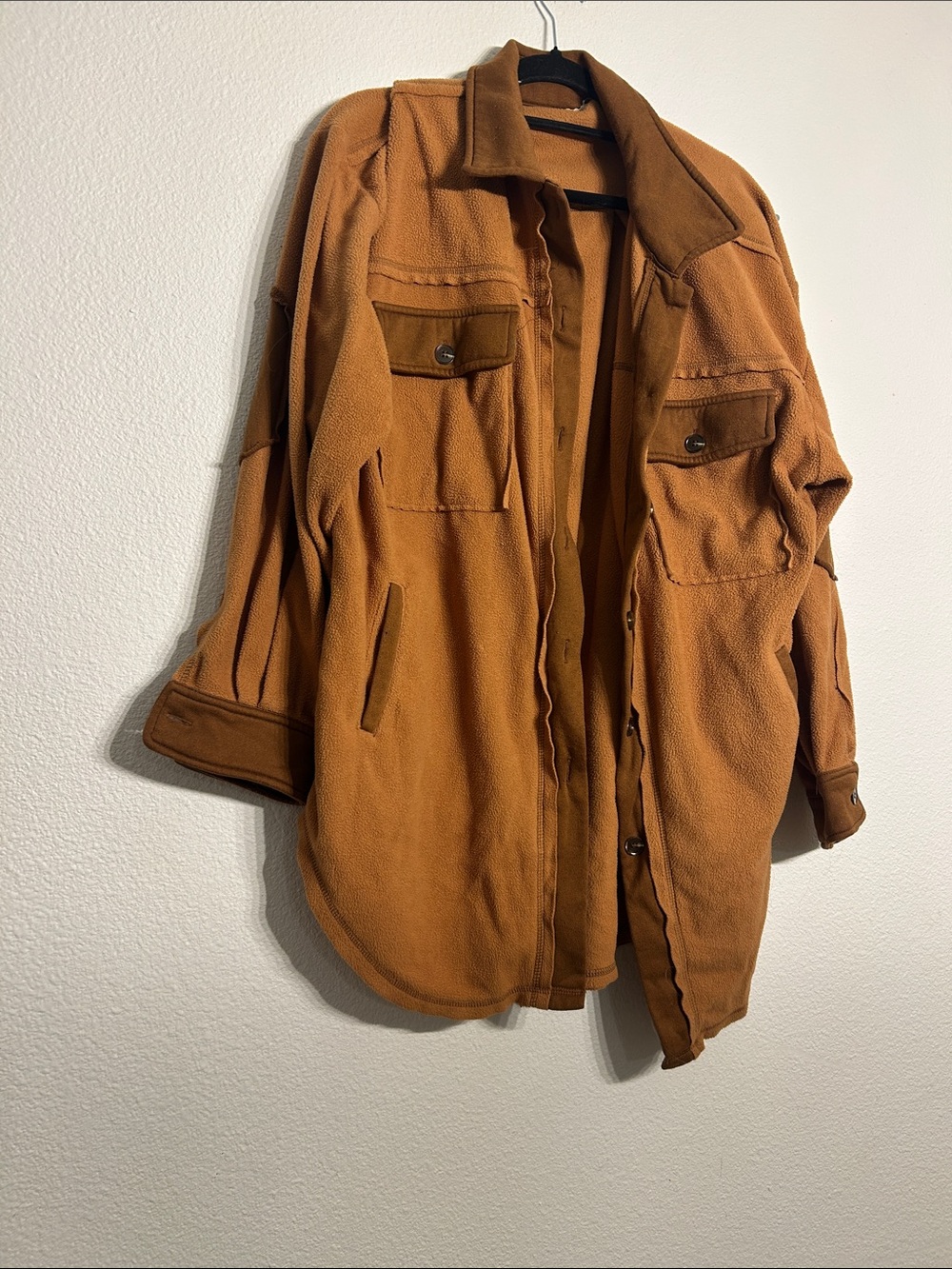 LA MIEL Rust Brown Bomber Jacket